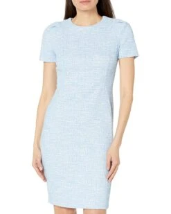 Calvin Klein Seamed Scuba Crepe Sheath Dress