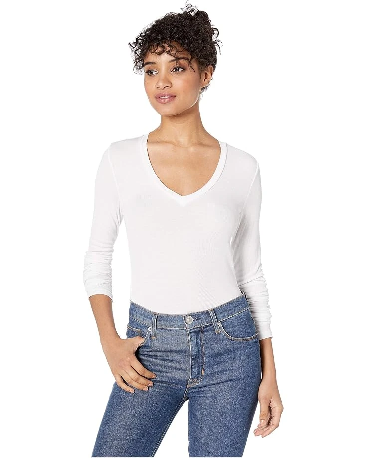 Splendid Valley 2x1 Rib Long Sleeve V-Neck 3 Splendid Valley 2x1 Rib Long Sleeve V-Neck