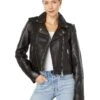 Avec Les Filles Vintage Wash Cropped Leather Biker -Fashion Clothing Store 81vTqLRjQ0L. AC SR736920